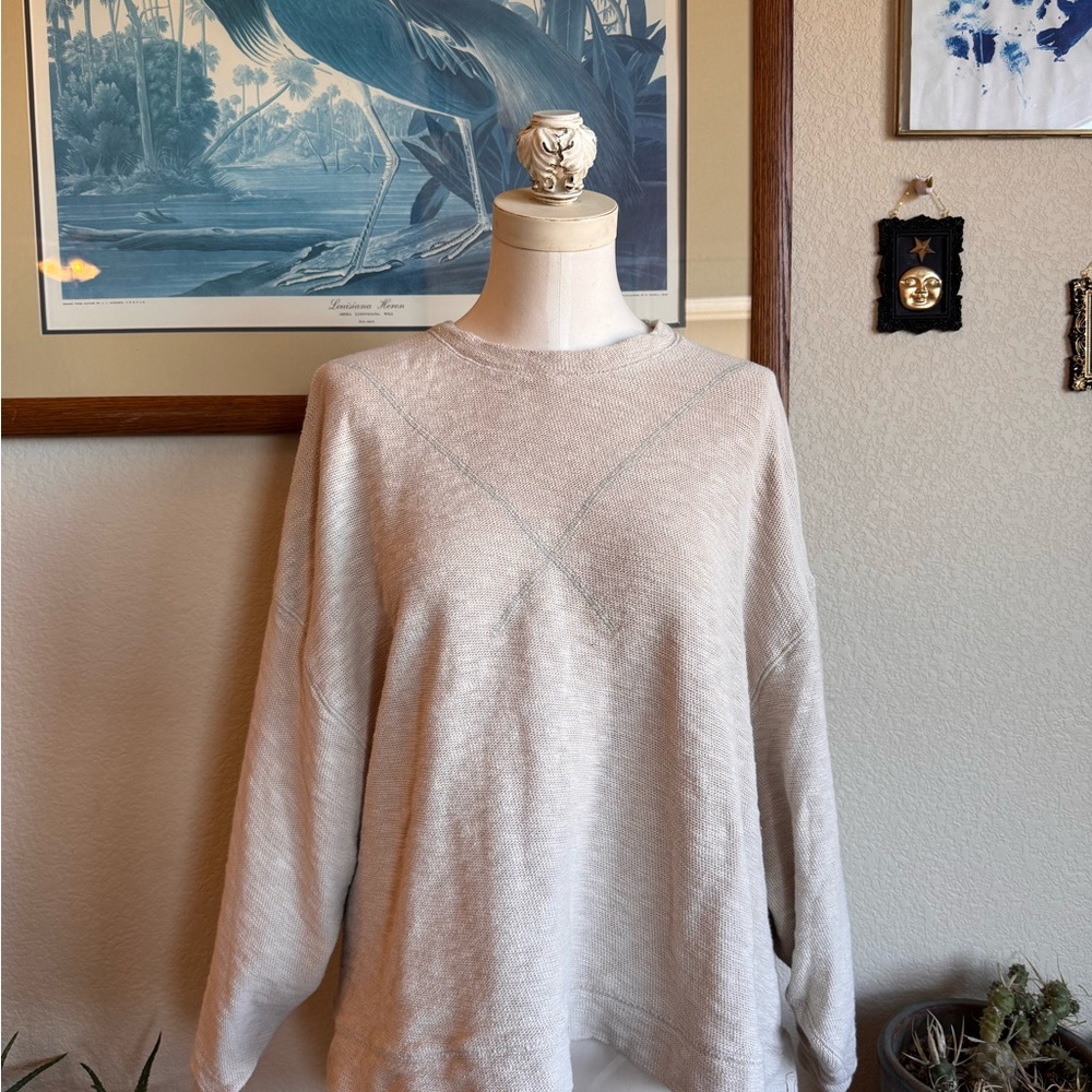Free People Long Sleeve Top - Light Gray